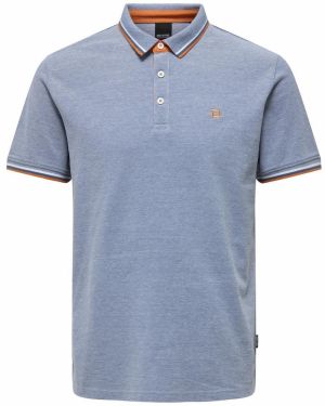 Only & Sons Tričko 'Fletcher'  modrá / oranžová / biela