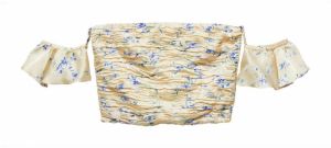 MANGO Top 'Bloom'  modrá / azúrová / púdrová / biela