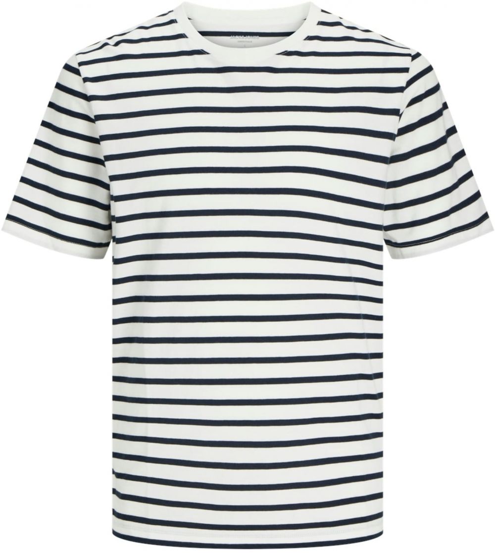 JACK & JONES Tričko  čierna / biela