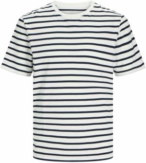 JACK & JONES Tričko  čierna / biela