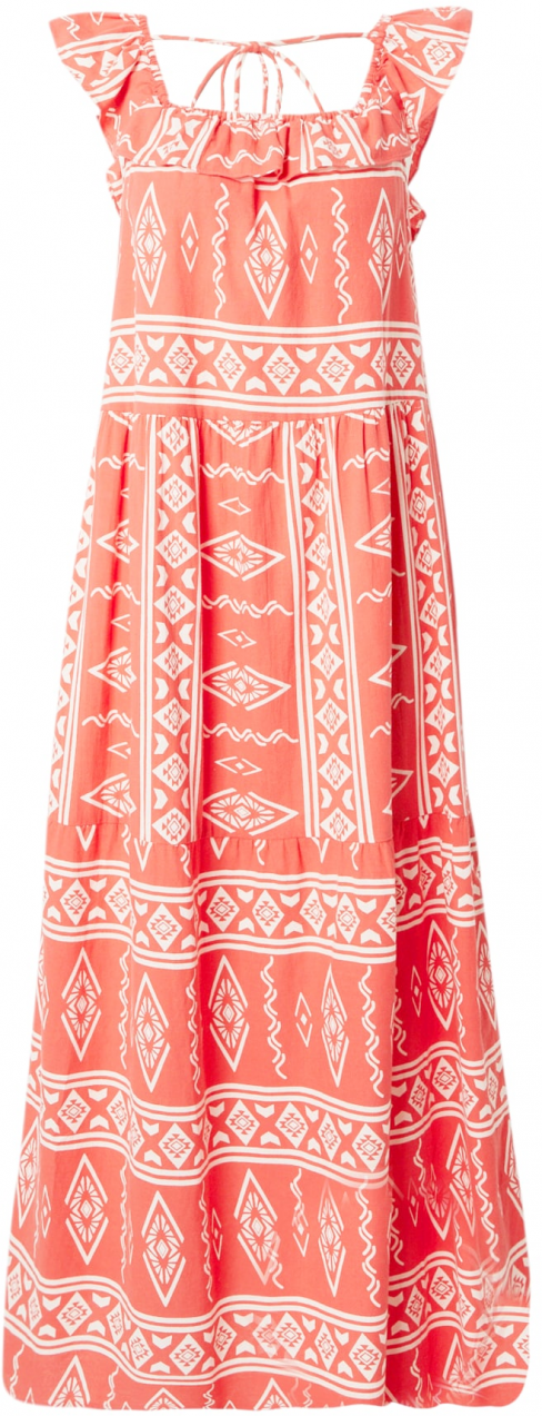 VERO MODA Letné šaty 'Dicthe'  oranžová / biela