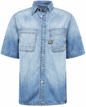 G-STAR Košeľa  modrá denim