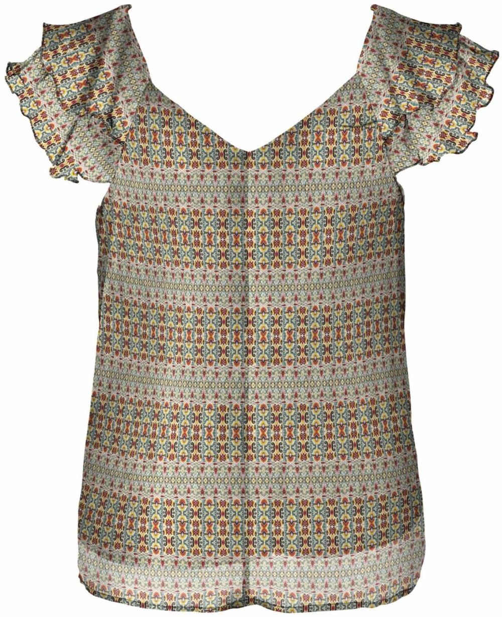 ONLY Blúzka 'ONLAsta'  dymovo modrá / svetložltá / olivová / hrdzavo červená