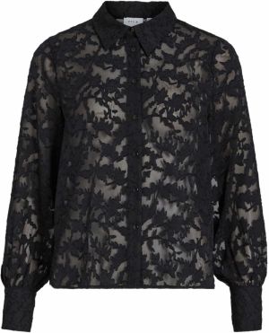 VILA Blúzka 'VIFlema'  čierna