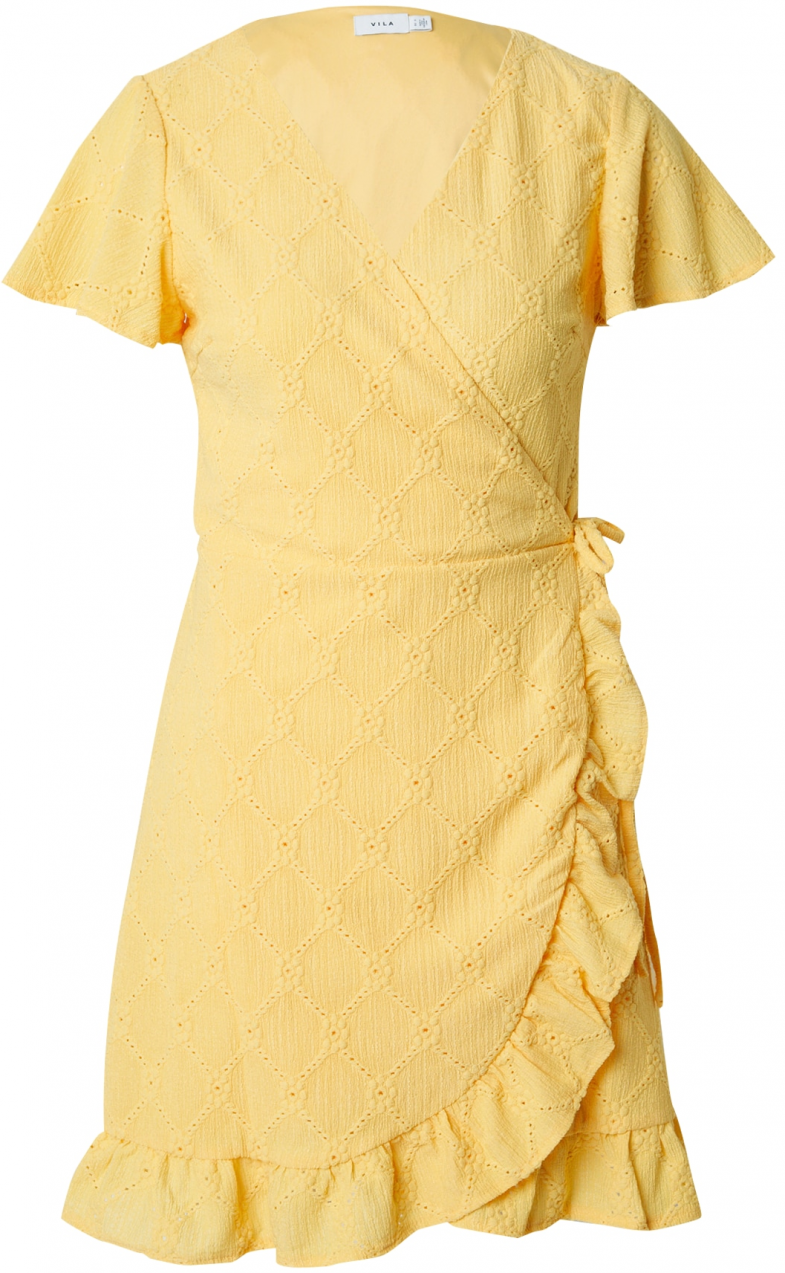 VILA Letné šaty 'VIDELEA'  zlatá žltá
