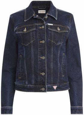 GUESS JEANS Prechodná bunda  tmavomodrá
