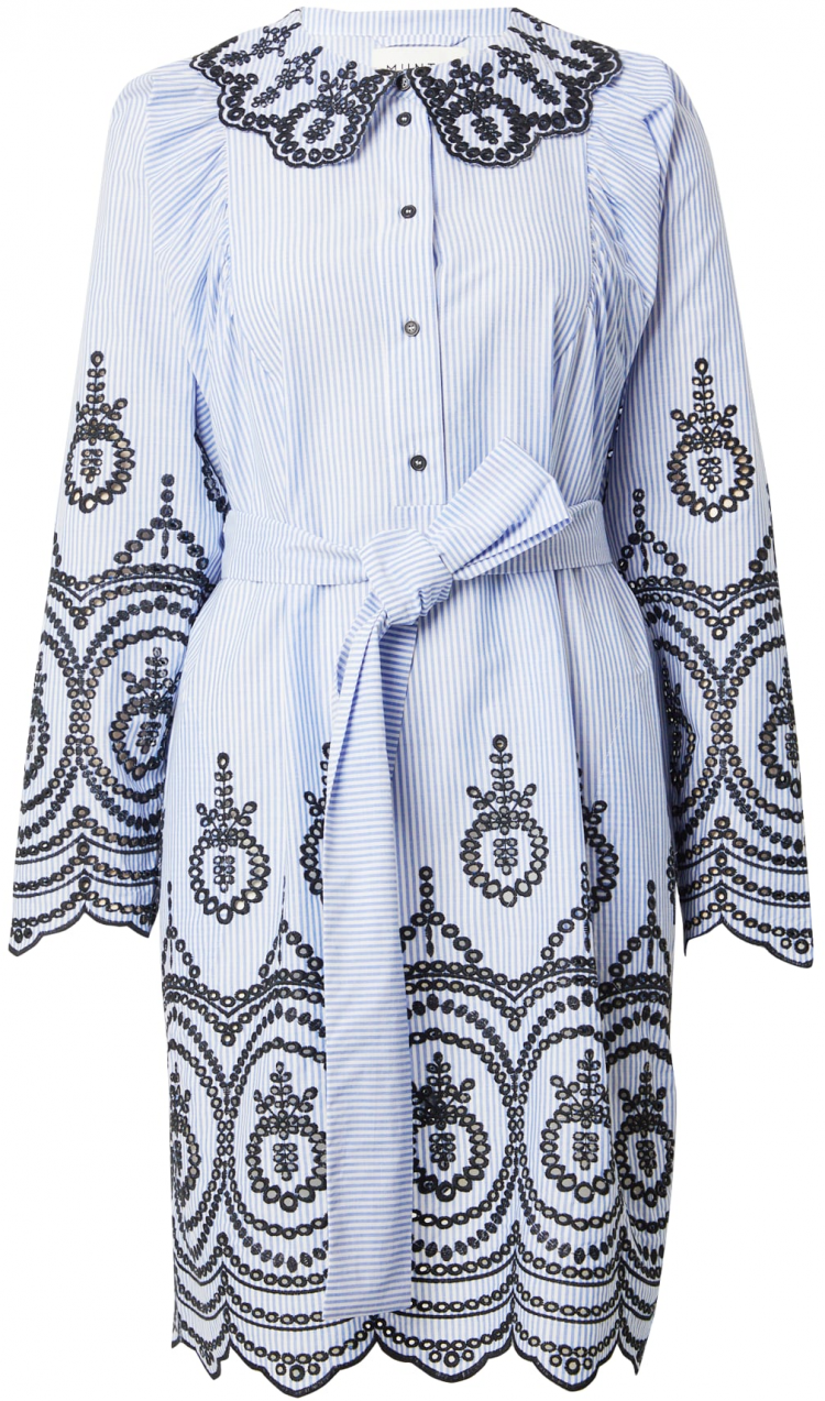 Munthe Košeľové šaty 'OCINA'  modrá / čierna / biela