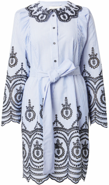 Munthe Košeľové šaty 'OCINA'  modrá / čierna / biela