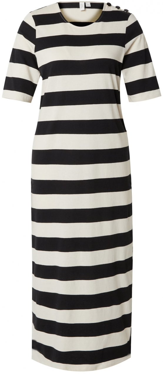 VERO MODA Šaty 'VMMILLA'  čierna / šedobiela