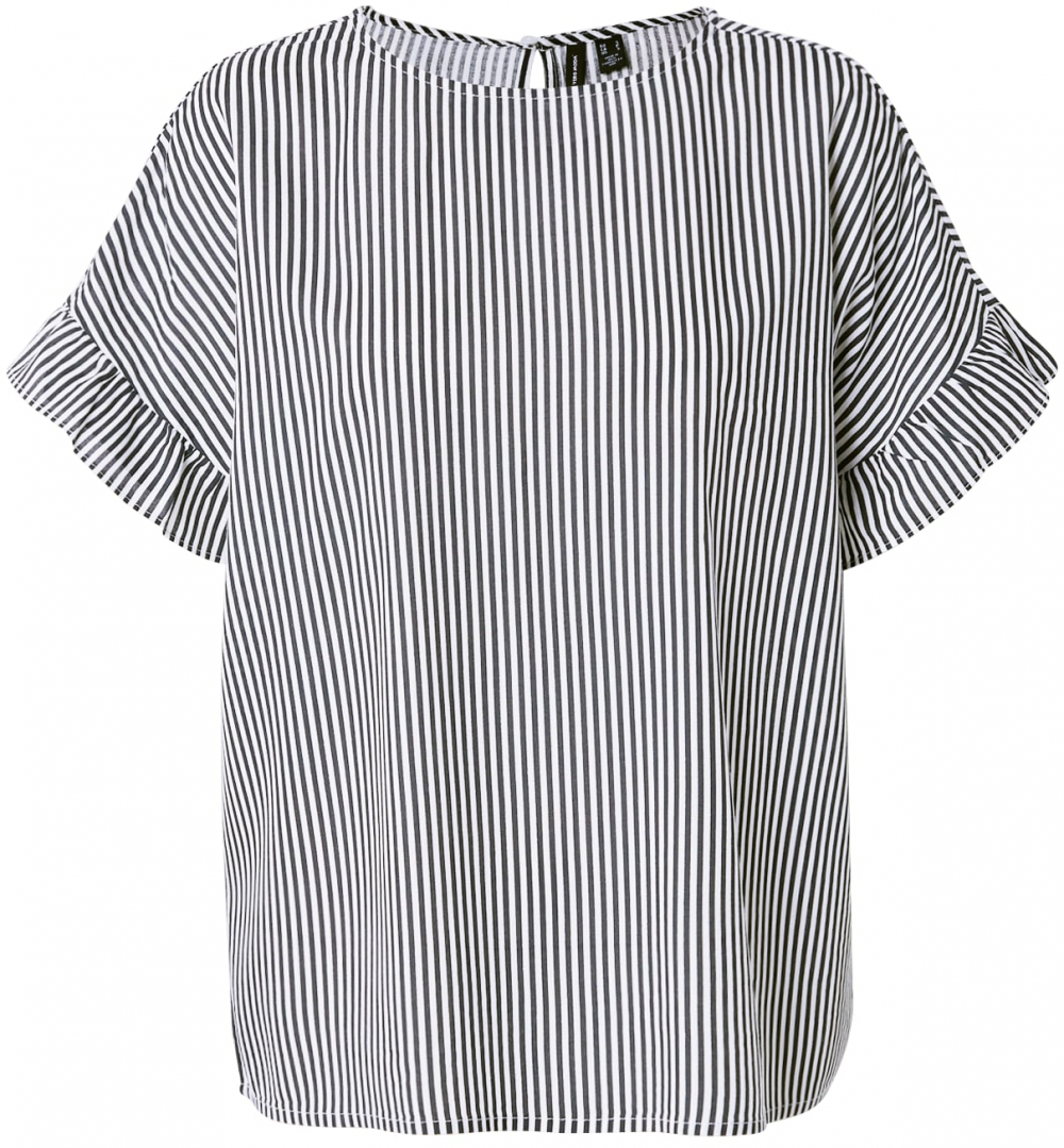 VERO MODA Blúzka 'VMBUMPY'  námornícka modrá / biela