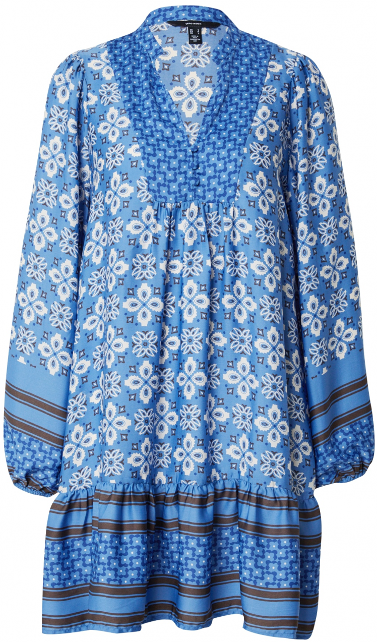 VERO MODA Šaty 'VMRYA'  modrá / kráľovská modrá / biela