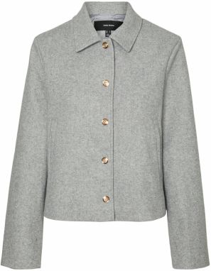 VERO MODA Prechodná bunda 'VMFORTUNESOFIA'  sivá melírovaná