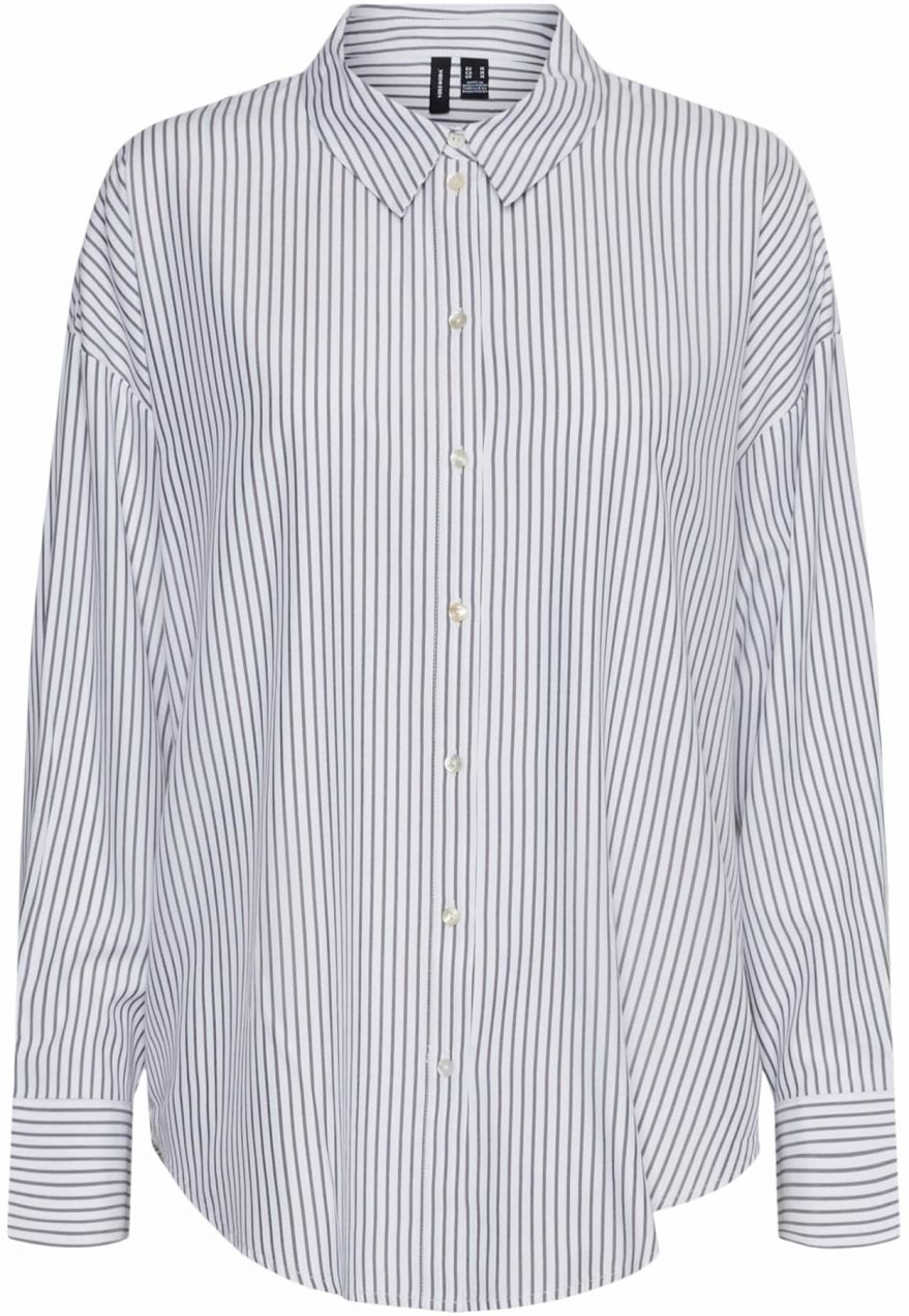 VERO MODA Blúzka 'VMNora'  tmavosivá / biela