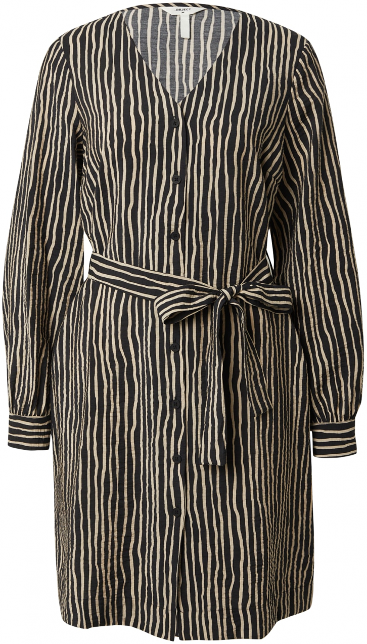 OBJECT Šaty 'OBJJACIRA'  béžová / čierna