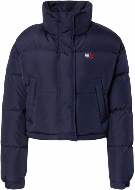 Tommy Jeans Zimná bunda  modrá / červená / biela