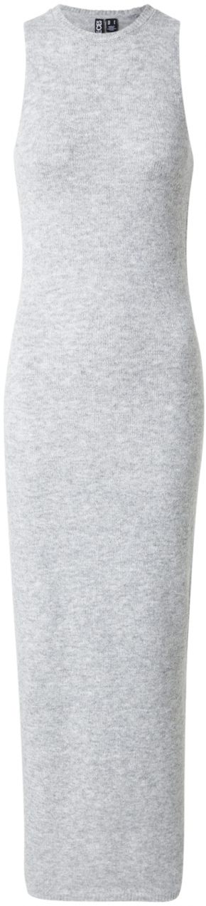 PIECES Pletené šaty 'PCNANU'  sivá