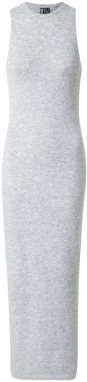 PIECES Pletené šaty 'PCNANU'  sivá