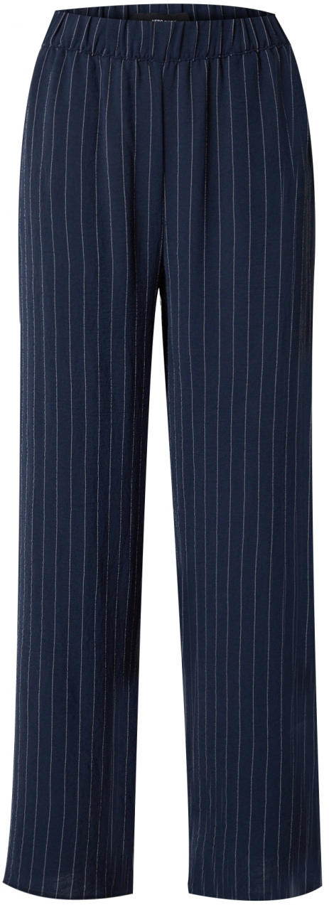 VERO MODA Nohavice 'VMEMMA'  námornícka modrá / biela