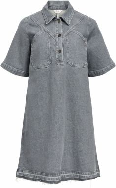 OBJECT Šaty  sivý denim