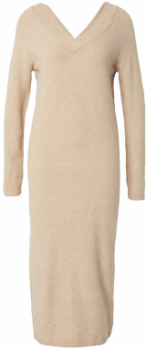 ONLY Pletené šaty 'ONLJEANETT'  béžová melírovaná