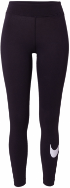 NIKE Legíny 'Essential'  čierna / biela