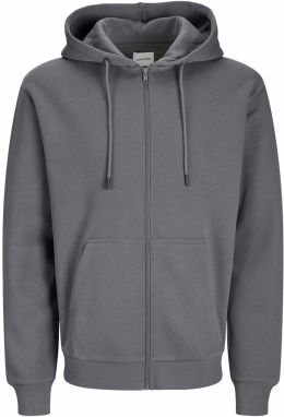 JACK & JONES Tepláková bunda 'JJEBradley'  čadičová