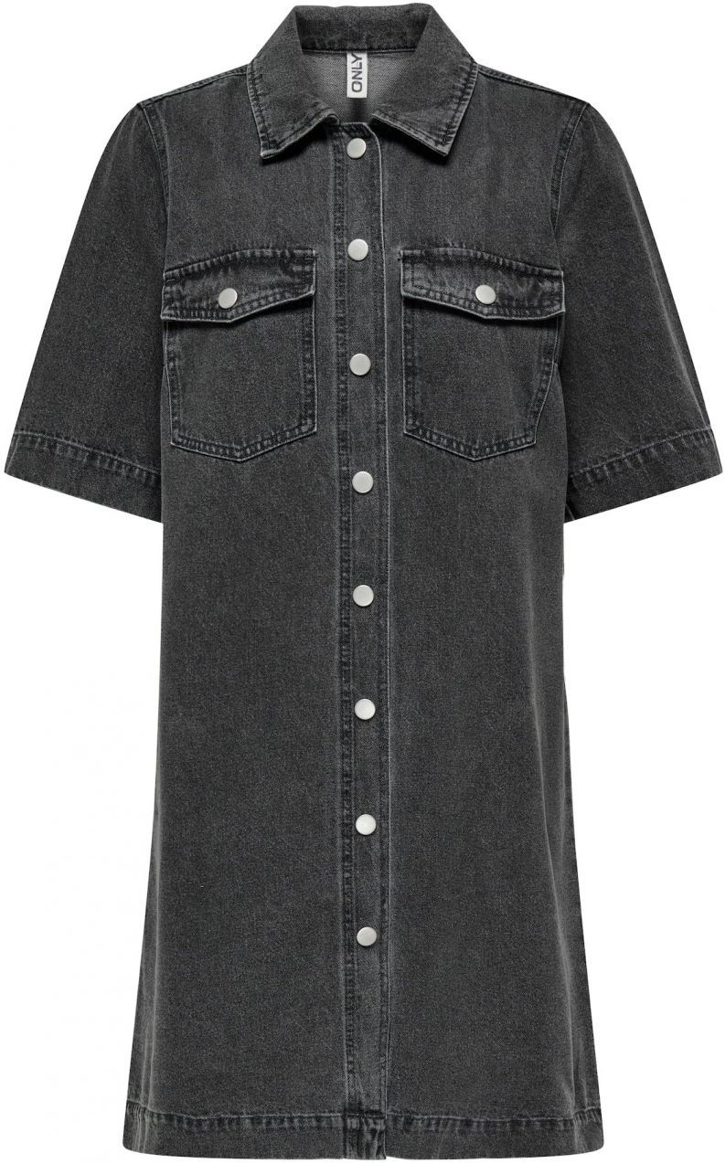 ONLY Košeľové šaty  čierny denim