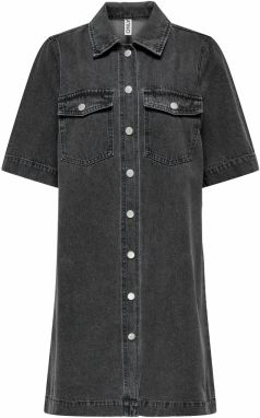ONLY Košeľové šaty  čierny denim