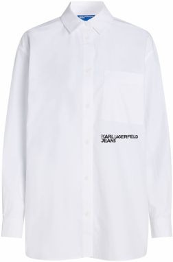 KARL LAGERFELD JEANS Blúzka  čierna / biela