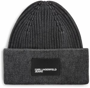 KARL LAGERFELD JEANS Čiapky  čierna / biela