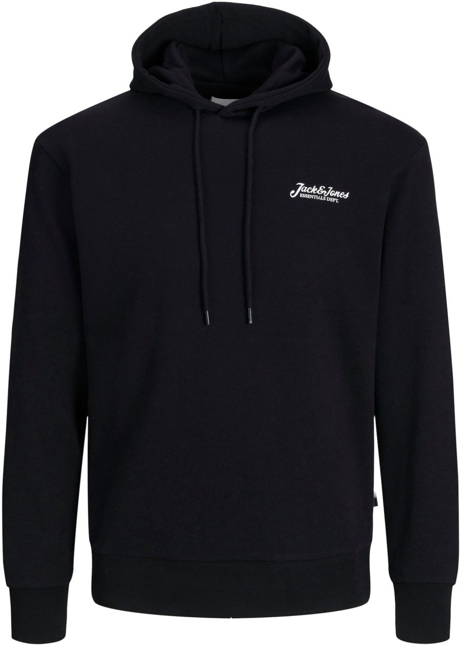 JACK & JONES Mikina 'JJBeau'  čierna / biela
