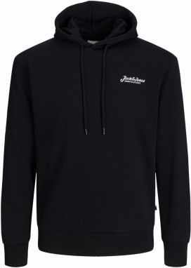 JACK & JONES Mikina 'JJBeau'  čierna / biela
