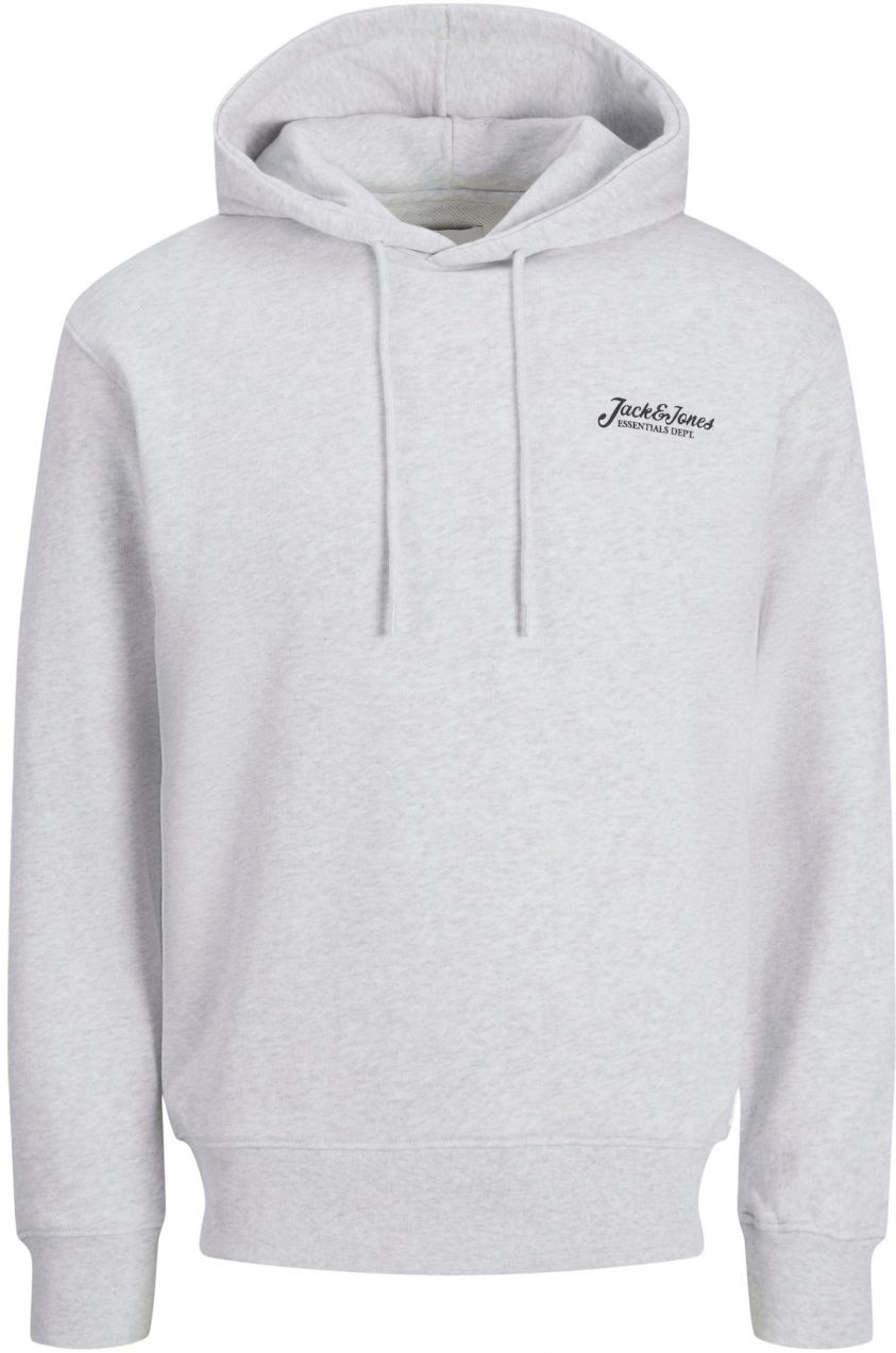 JACK & JONES Mikina 'JJBeau'  sivá melírovaná / čierna