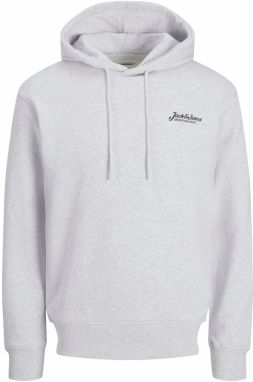 JACK & JONES Mikina 'JJBeau'  sivá melírovaná / čierna