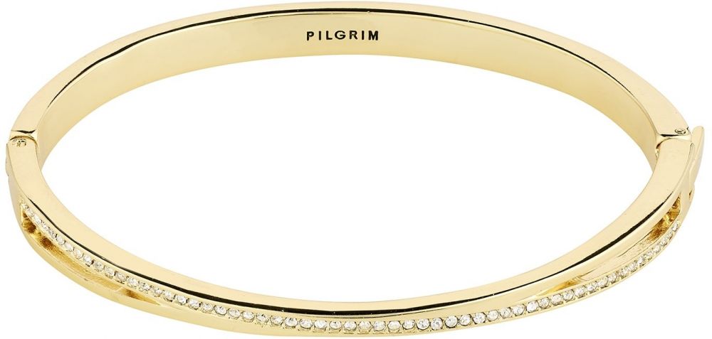 Pilgrim Náramok 'Kira'  zlatá / priehľadná