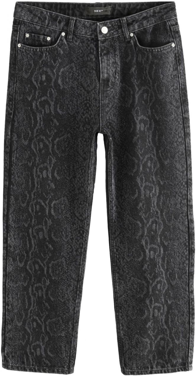 Next Džínsy  tmavosivá / čierny denim