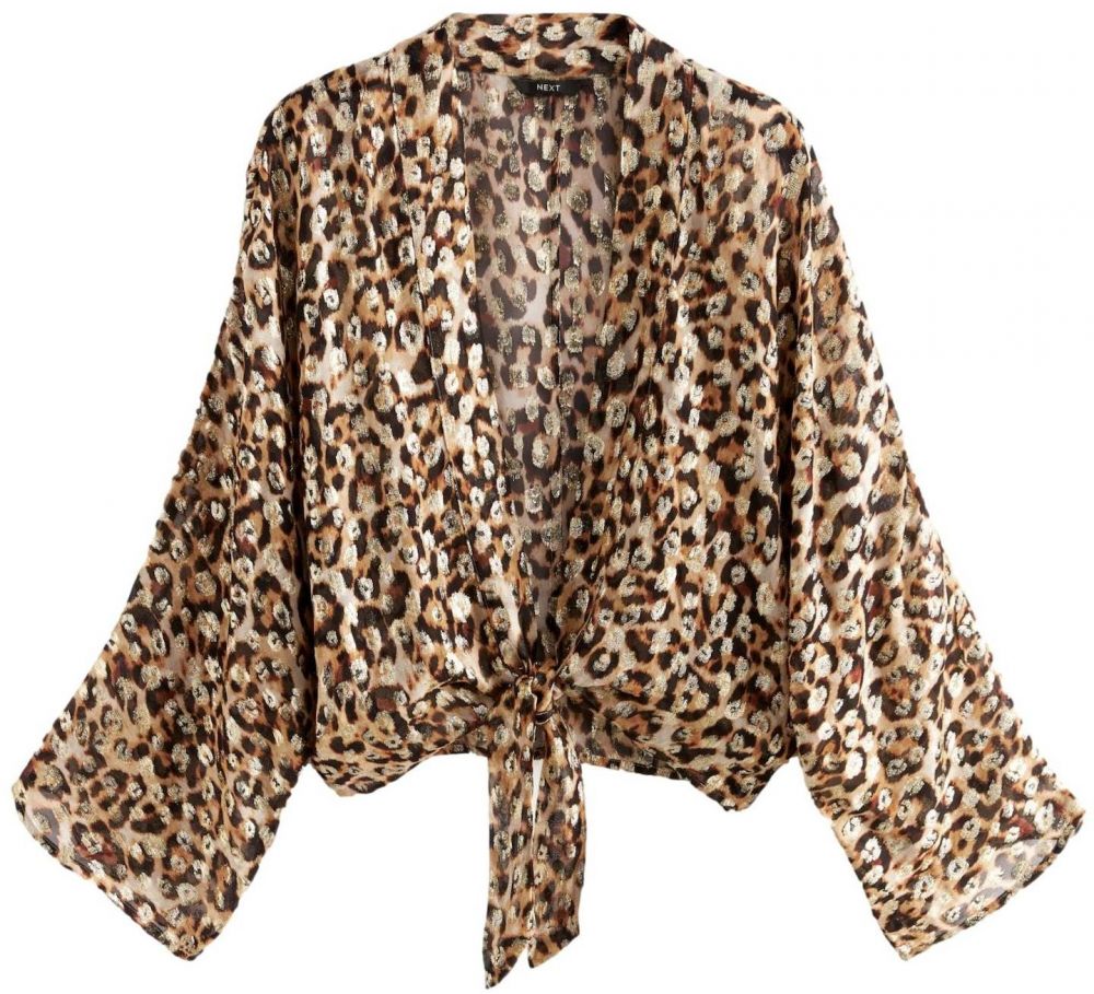 Next Kimono  svetlobéžová / hnedá / tmavohnedá / zlatá