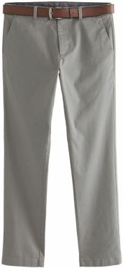 Next Chino nohavice  sivá / zelená