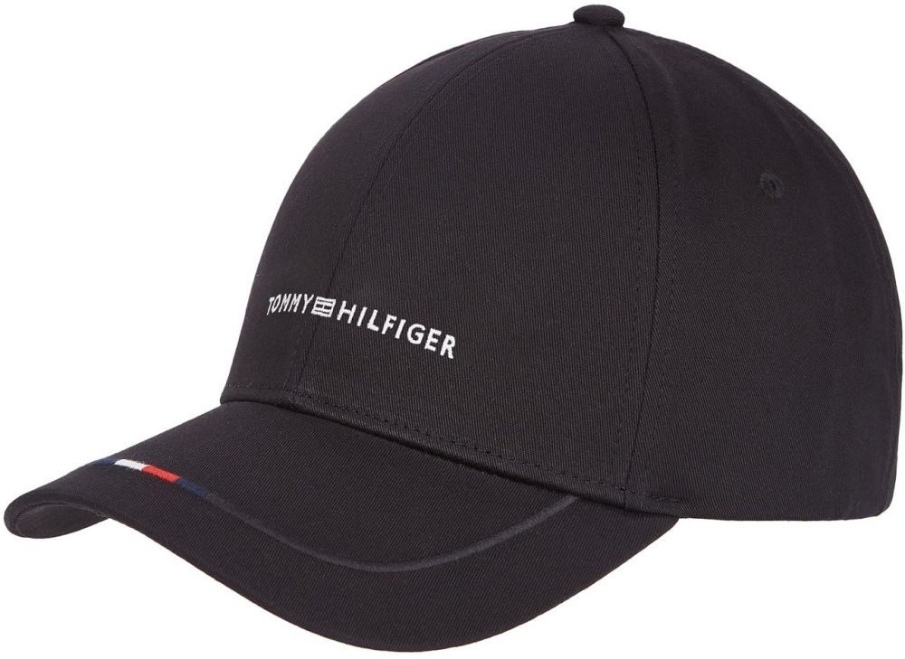 TOMMY HILFIGER Čiapka 'Foundation'  čierna / biela