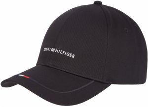TOMMY HILFIGER Čiapka 'Foundation'  čierna / biela