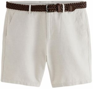 Next Chino nohavice  šedobiela