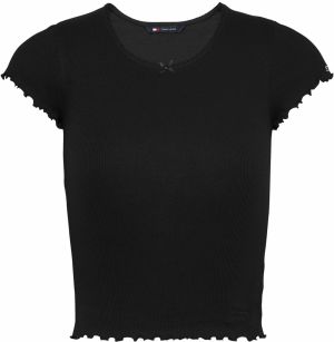 Tommy Jeans Tričko 'SCALLOP'  čierna