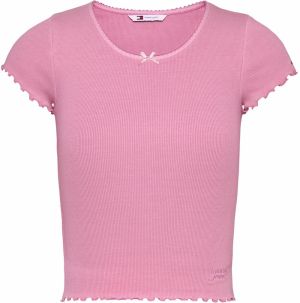 Tommy Jeans Tričko 'SCALLOP'  svetloružová