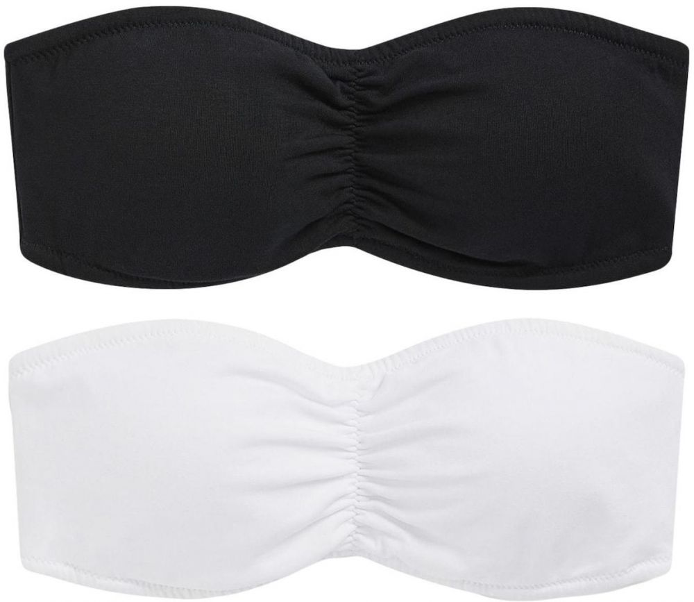 Next Bikinový top  čierna / biela