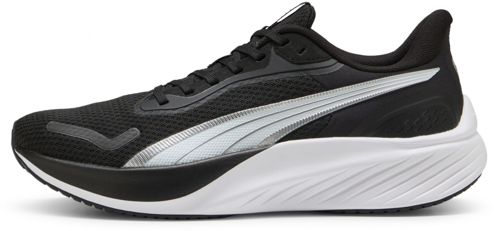 PUMA Bežecká obuv 'Pounce Lite'  čierna / strieborná / biela