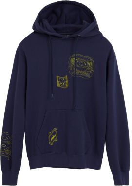 Desigual Mikina  námornícka modrá / zelená