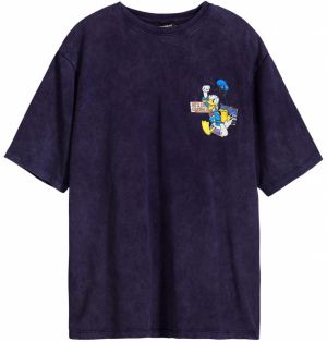 Desigual Tričko  tmavomodrá / zmiešané farby