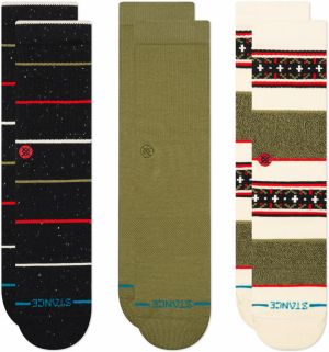 Stance Ponožky 'Greetings'  slonová kosť / kiwi / červená / čierna