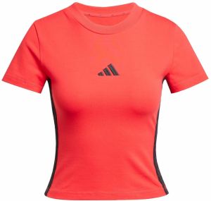ADIDAS SPORTSWEAR Funkčné tričko 'Essentials'  červená / čierna