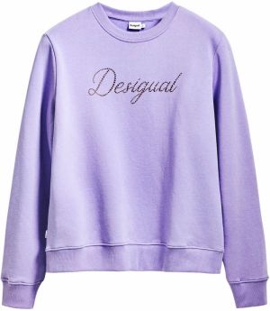 Desigual Mikina  fialová / červená